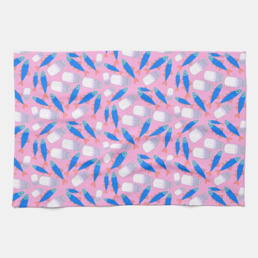 Fisch und Salz Geschirrtuch (Horizontal)