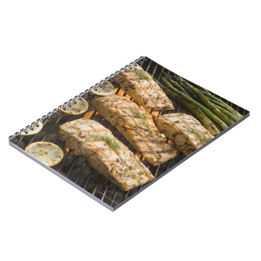 Fisch und Spargel, Grillgerichte Notizblock (Linke Seite)