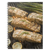 Fisch und Spargel, Grillgerichte Notizblock (Vorderseite)