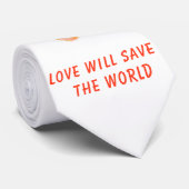 Fisch und Wurm Neck Tie Fun - Benutzerdefinierter Krawatte (Gerollt)