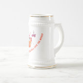 Fisch und Wurmbierstein - Benutzerdefinierter Text Bierglas (VorderseiteRechts)