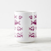 Fisch unter dem Trend nach Art des Wasserfischers Kaffeetasse (Mittel)