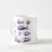 Fisch unter dem Trend nach Art des Wasserfischers Kaffeetasse (Vorderseite Links)