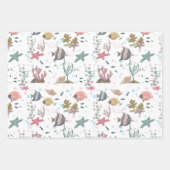 Fisch unter Meer Geschenkpapier Set (Vorderseite)
