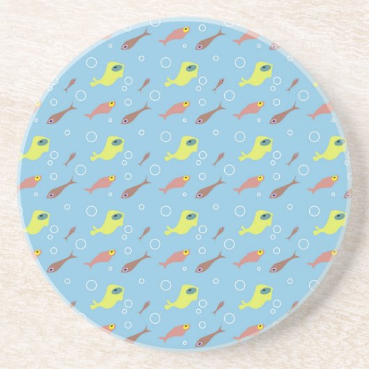 Fisch-Unterleger Getränkeuntersetzer (Vorne)
