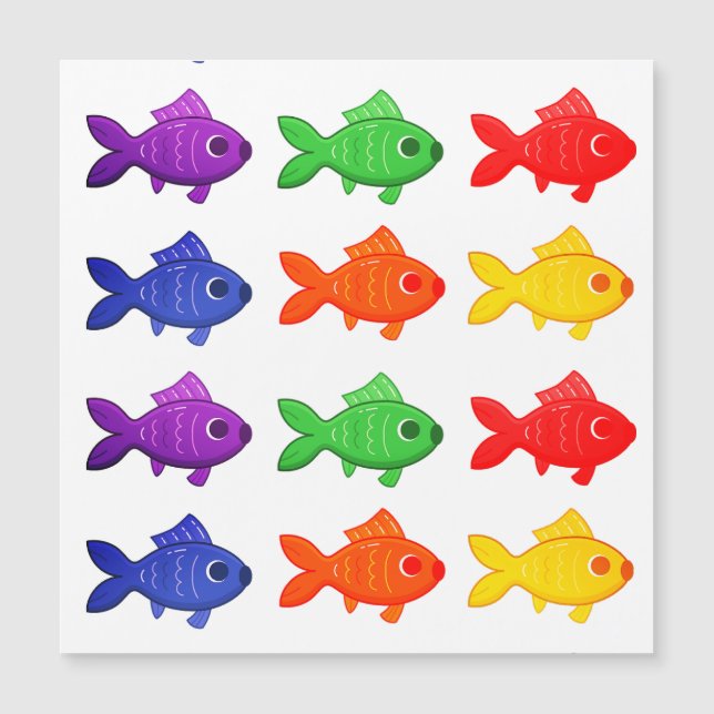 Fisch, Unterwasser, Tiere Magnetkarte (Vorderseite)