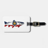 Fisch Utah Forelle Gepäckanhänger (Vorderseite horizontal)