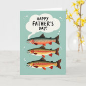 Fisch Vatertag Grußkarte Karte (Gelbe Blume)