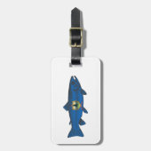 Fisch-Vermont-Flaggenforelle Gepäckanhänger (Vorderseite vertikal)