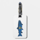 Fisch-Vermont-Flaggenforelle Gepäckanhänger (Rückseite vertikal)