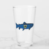Fisch-Vermont-Flaggenforelle Glas (Vorderseite)