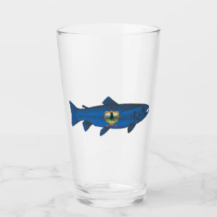 Fisch-Vermont-Flaggenforelle Glas