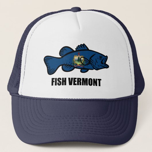 Fisch Vermont Truckerkappe (Vorderseite)