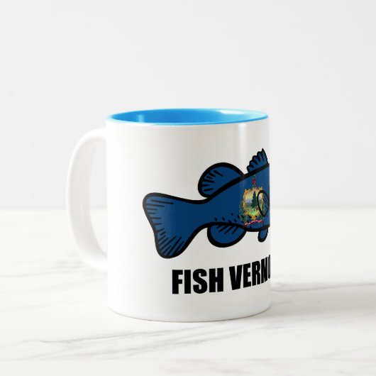 Fisch Vermont Zweifarbige Tasse (Vorderseite Links)