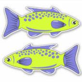 Fisch Vinyl Sticker (Vorderseite)