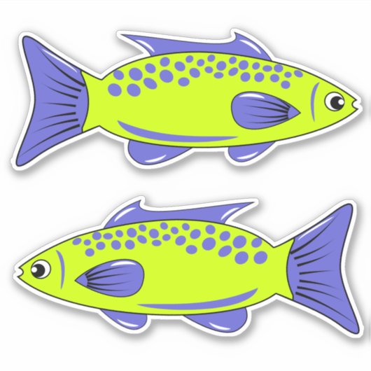 Fisch Vinyl Sticker (Vorderseite)