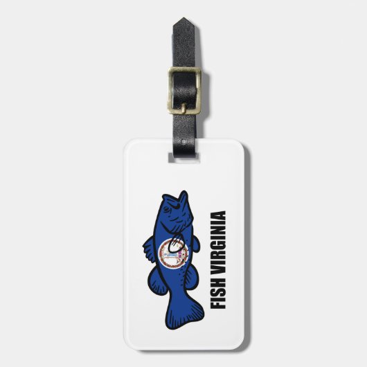 Fisch Virginia Gepäckanhänger (Vorderseite vertikal)