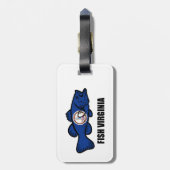 Fisch Virginia Gepäckanhänger (Rückseite vertikal)