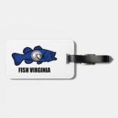 Fisch Virginia Gepäckanhänger (Rückseite horizontal)