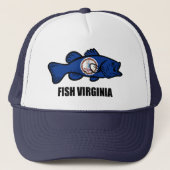 Fisch Virginia Truckerkappe (Vorderseite)