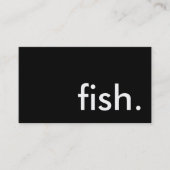 Fisch. Visitenkarte (Vorderseite)