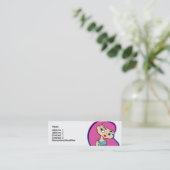 Fisch-Visitenkarte Mini Visitenkarte (Stehend Vorderseite)