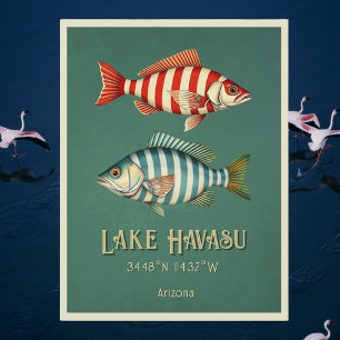 Fisch vom Havasu Arizona Postkarte