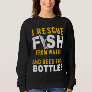 Fisch vor Wasser und Bier vor Flaschen SAV Sweatshirt