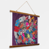 Fisch Wandteppich Mit Holzrahmen (Gewinkelt)