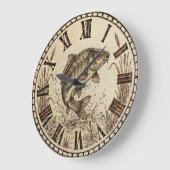 Fisch-Wanduhr Große Wanduhr (Winkel)