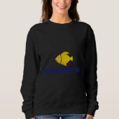 Fisch weiß alles sweatshirt (Vorderseite)