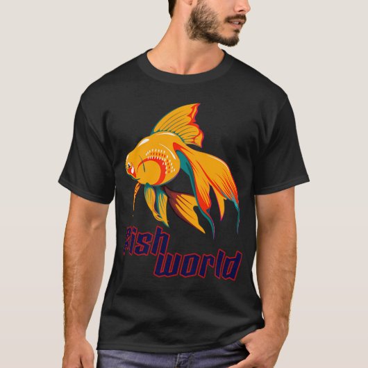 Fisch Welt T-Shirt (Vorderseite)