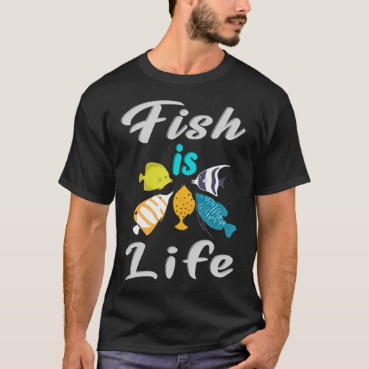 Fisch wenn Leben T-Shirt (Vorderseite)