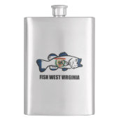 Fisch West Virginia Flachmann (Vorderseite)