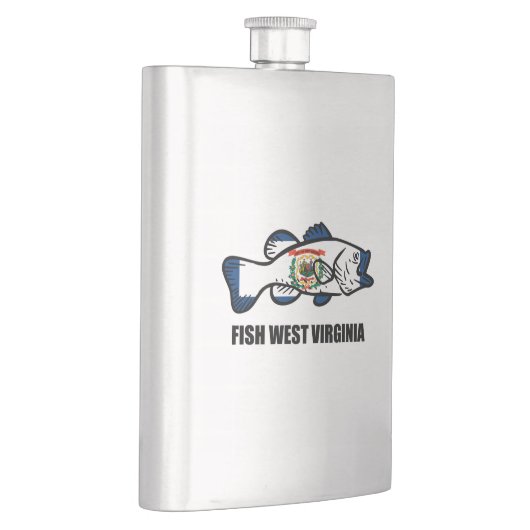 Fisch West Virginia Flachmann (Rechts)