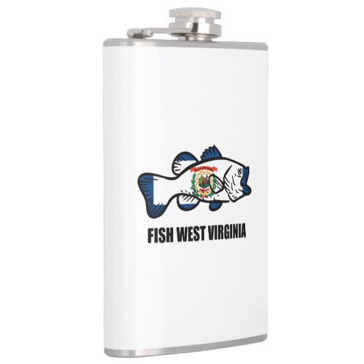 Fisch West Virginia Flachmann (Rechts)