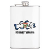 Fisch West Virginia Flachmann (Vorderseite)