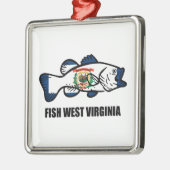 Fisch West Virginia Ornament Aus Metall (Links)
