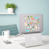 Fisch Whales Mermaids Beach Nautic Aufkleber (Laptop auf Schreibtisch)