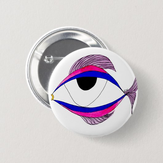 Fisch-Whimsy Button (Vorne & Hinten)
