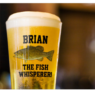 Fisch Whisperer Smallmouth Bass Fischen Männer Glas