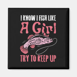 Fisch wie Mädchen versuchen, coolen Angelangeln Sc Magnet
