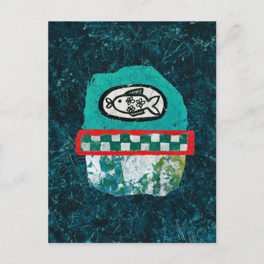 Fisch wird Postkarte vermarkten (Vorderseite)