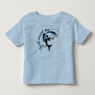 Fisch Wollte mich Kleinkind T-shirt