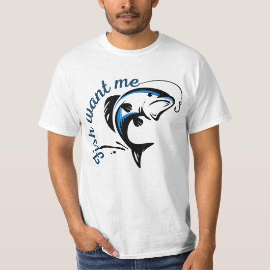 Fisch Wollte mich T-Shirt (Vorderseite)