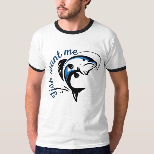 Fisch Wollte mich T-Shirt (Vorderseite)
