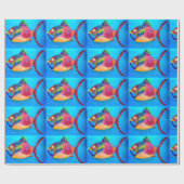 Fisch-Wrapping-Papier Geschenkpapier (Flach)