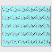 Fisch-Wrapping-Papier Geschenkpapier (Flach)