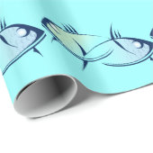 Fisch-Wrapping-Papier Geschenkpapier (Rolleneckpunkt)