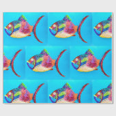Fisch-Wrapping-Papier Geschenkpapier (Flach)
